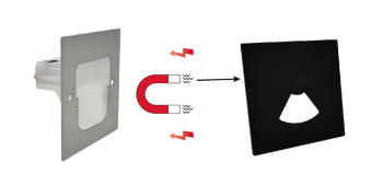 1,5w CCT Einbauleuchte für ISO Unterputzdose S1 schwarz (ohne Bewegungsmelder)
